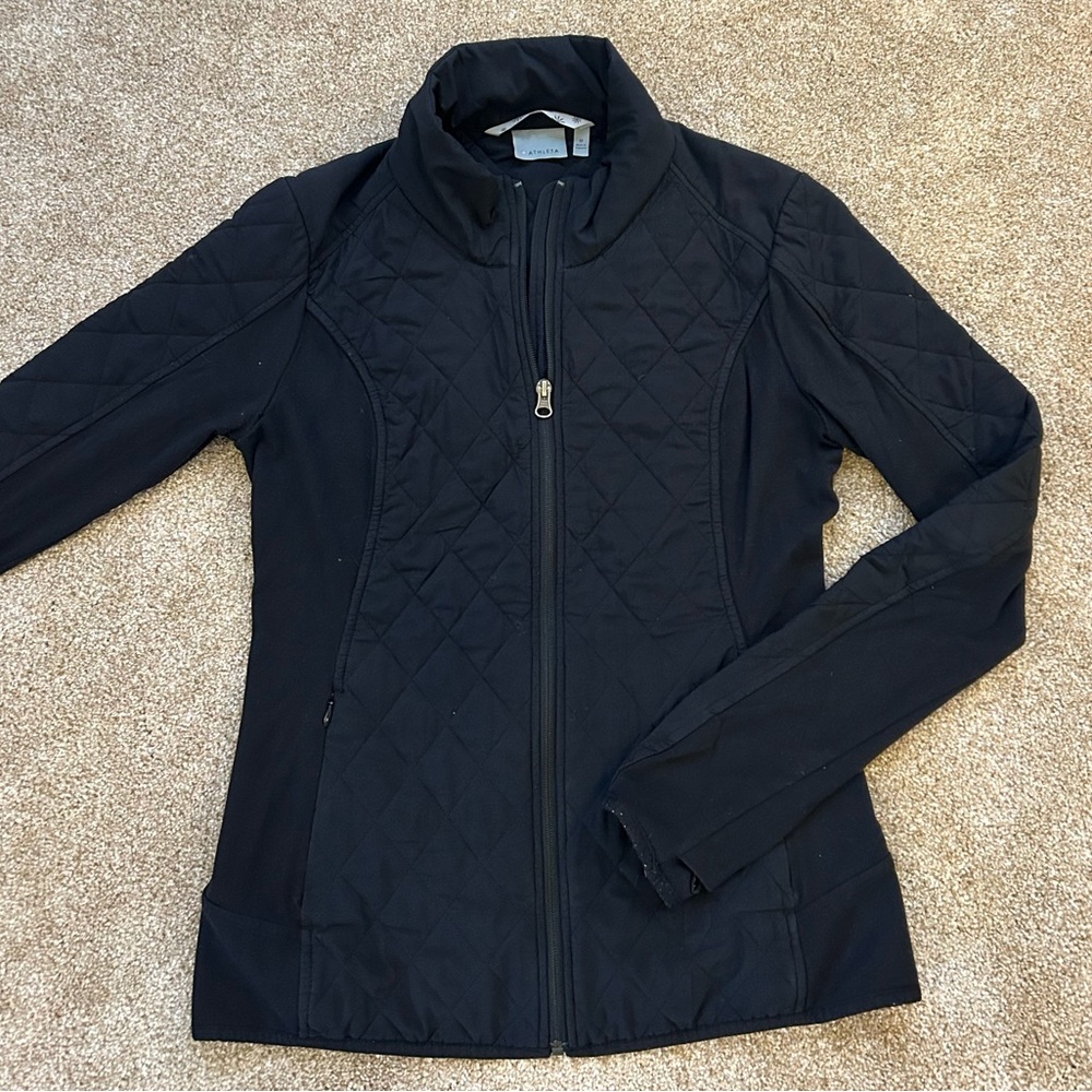 Athleta Black Zip Up Jacket